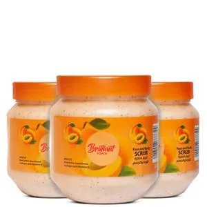 Karimed BRILLIANT TOUCH Face &body Scrub 250ml Apricot 3P