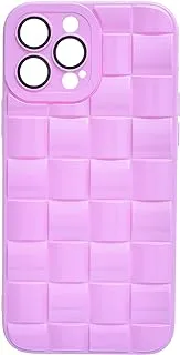 Fit 360 High Quality Glittery Back Cover With 360 Degree Full Body Protection For Iphone 13 Pro Max - Lilac