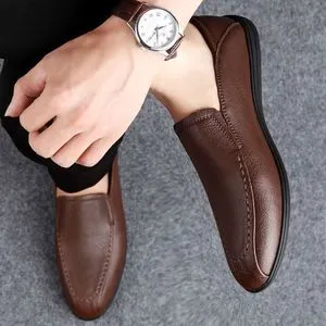 Fashion New Men's Casual Loafers Brown