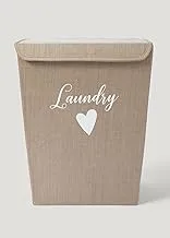 Matalan Fabric Laundry Basket, Beige