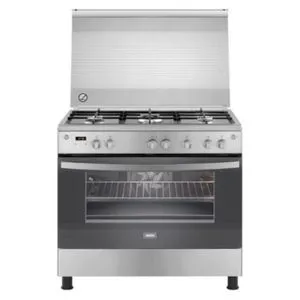 Zanussi Zanussi Cooker Free Standing, 90 Cool Max, (Hot & Cooling Fan + Digital Timer + cast iron pan support + Full Safety + Brushed Stainless Steel) ZCG94396XA