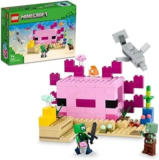 مجموعة ألعاب البناء LEGO® Minecraft® The Axolotl House 21247 (242 قطعة)