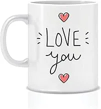 papeyone Love You Valentine Ceramic Mug - White