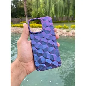 3D Diamond Pattern Back Case For IPhone 13 Promax - Purple