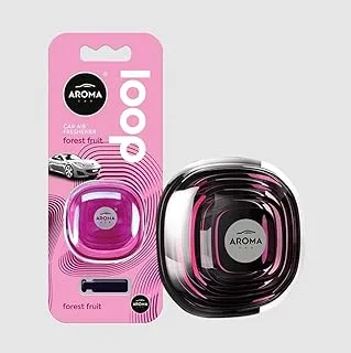 Aroma France Loop Gel Forest Fruit Car Air Vent, Air Freshener A polymer body filled with the fragrance in a gel form (Made In Poland)