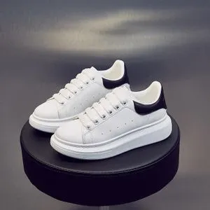 Fashion McQueen Thick White Shoes Increased Student Soled Casual Shoes Women