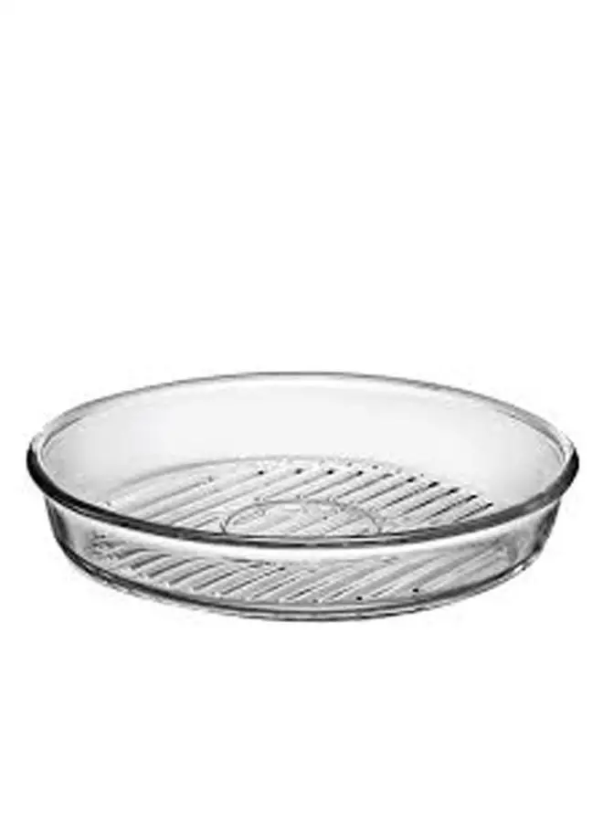 Pasabahce Grill Round Tray Clear 26cm