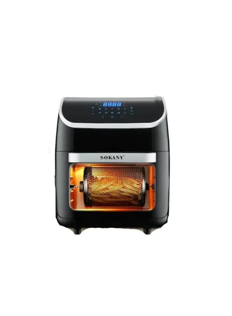 sokany Digital Air Fryer, 12 Liters, 2500 Watt, Black - SK-ZG-8039