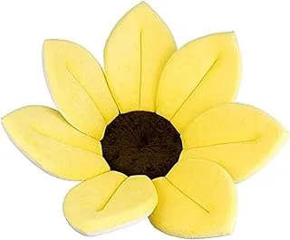 Baby Shoora Baby Bath Sponge Mat Shape Flower For Unisex-Yellow-Size(79 * 79 * 3cm)