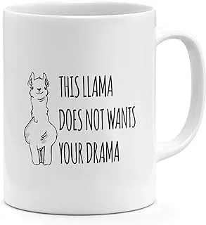 Loud Universe Ceramic This Lama Does Not Want Your Drama Friends Mug