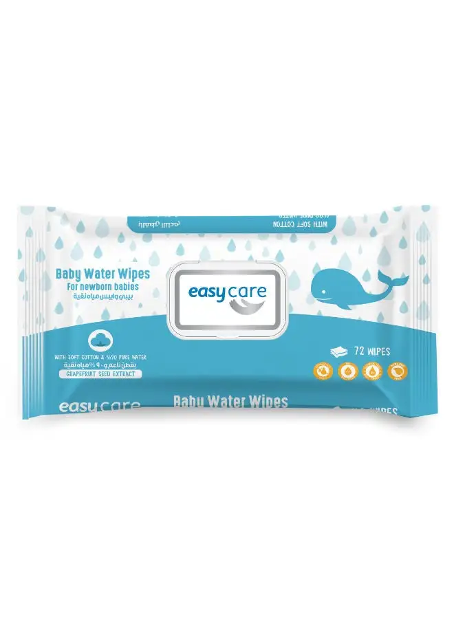 easy care 72-Piece Baby Water Wipes