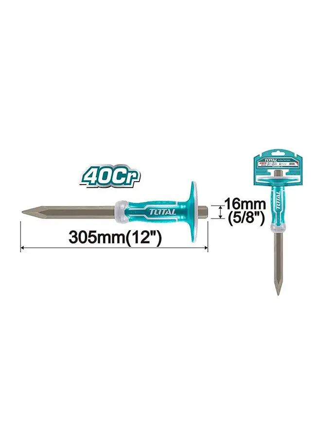 TOTAL Concrete Chisel Heavy Duty Point End Multicolour