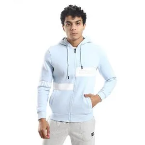 AlNasser Printed Sky Blue Fleeced Sweatshirt