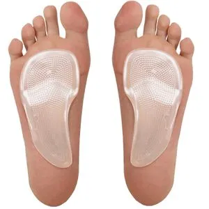 Flat Foot Self-adhesive Metatarsal Insole Gel Pads 2 Pieces