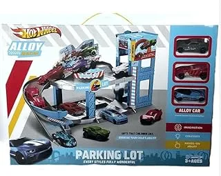 Hot Wheels 1210 Two-Level Parking Lot Play Set with Garage