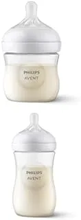 Philips Avent Bundle Natural Response Bottle 125ml+260ml+Response Nipple Flow 4 (3M+) 2pack