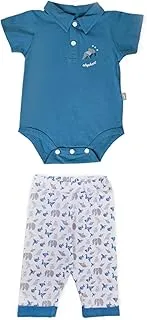 junior Baby Boys Baby Set (Body & Printed Pants) Pajama Set