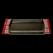 Rosa Glass Rectangle Serving Plate, 40 cm x 16 cm Size, Kh.Red