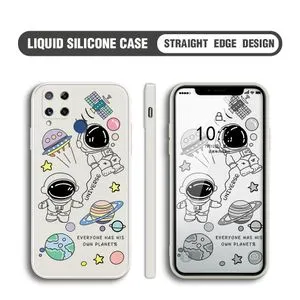 Realme C15 Case Astronaut Silicone Phone Cover