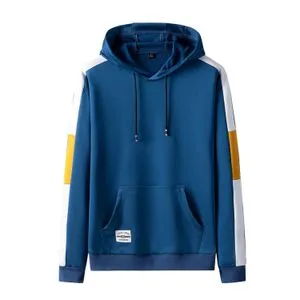 Fashion Mens Hoodies Casual Hip Hop SweatShirts-Blue