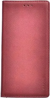 KAU High Quality Leather Flip Cover With Robust Protection Against Drops Impacts For Samsung Galaxy S10 Lite - Red