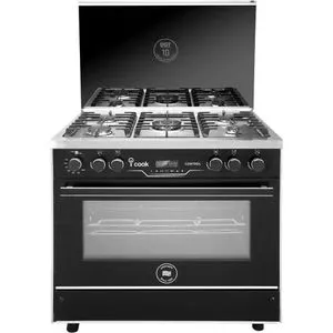 Unionaire C69SS-GC-511-ICS2F-IS-2W-AL Free Standing Full Safety Gas Cooker - 90×60 cm - 5 Burners- Black & Silver