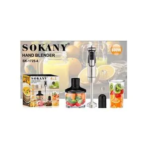 Sokany (SK-1725-4) Hand Blender 1*4 , 800Watt