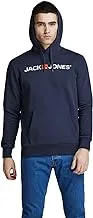 Jack & Jones Men's Corp Old Logo Hooded Sweatshirt, M - Navy Blazer