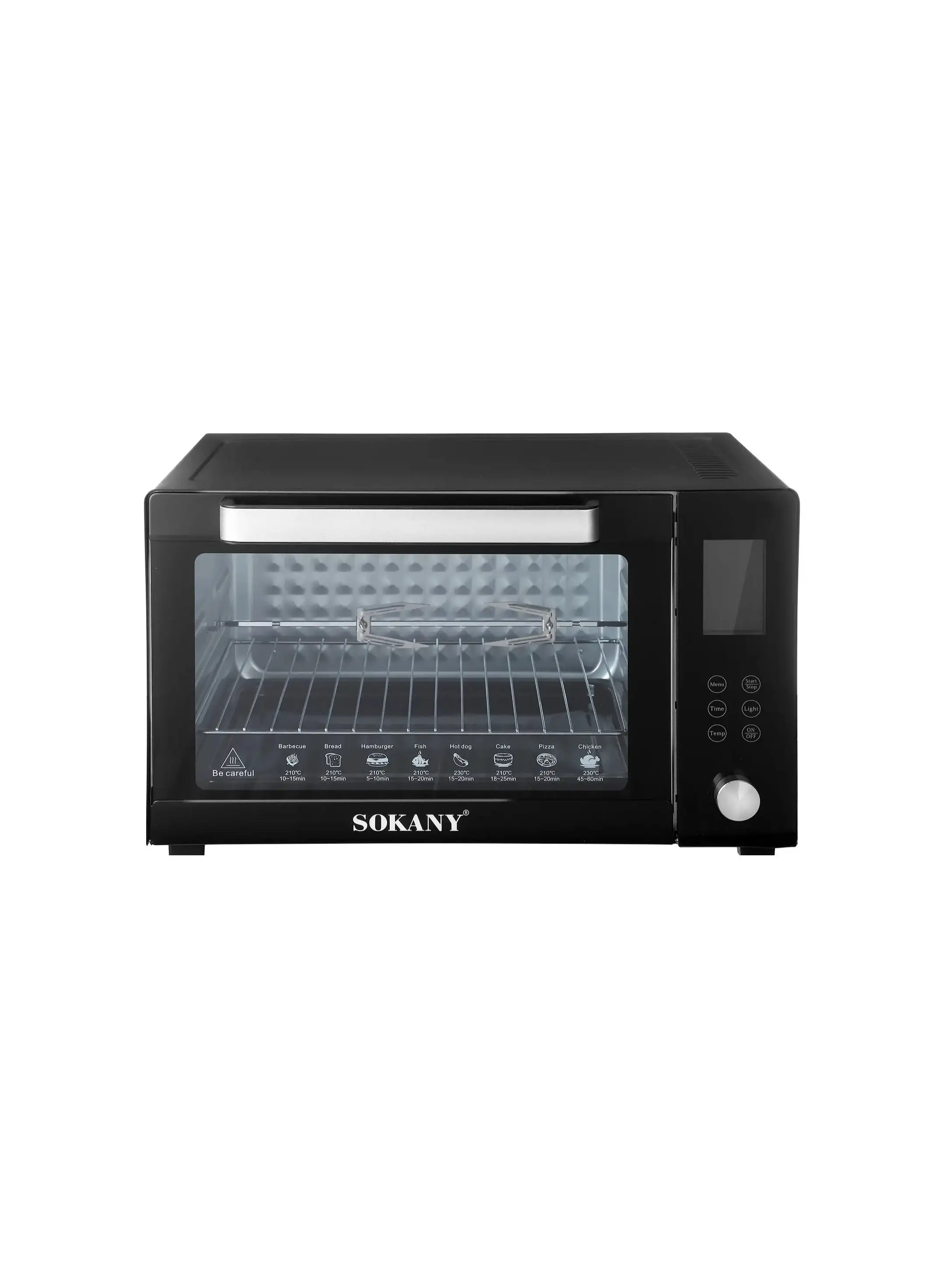 sokany Digital Oven, 50 Liter, 1700 Watt - Black SK-10011