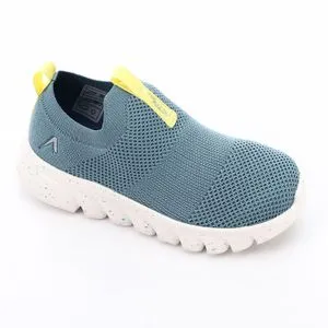 Activ Spruce Blue Slip In Canvas Girls Sneakers