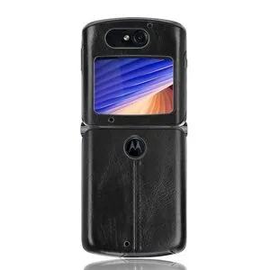 Motorola Moto Razr 5G Case TPU Leather Phone Case - Black