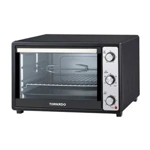 Tornado Electric Oven 48 Liter, 1800 Watt, Grill, Fan, Black TEO-48DGE(K)