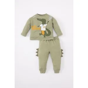 Defacto Babyboy Regular Fit Bike Neck Knitted Set - 2 Pieces.