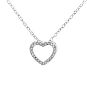 Charm Necklace Women Girls Clavicle Chain Necklace Silver