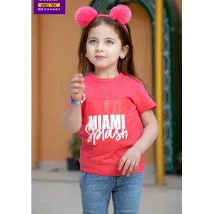 infantimo Stylish Round Cotton T-shirt For Girls