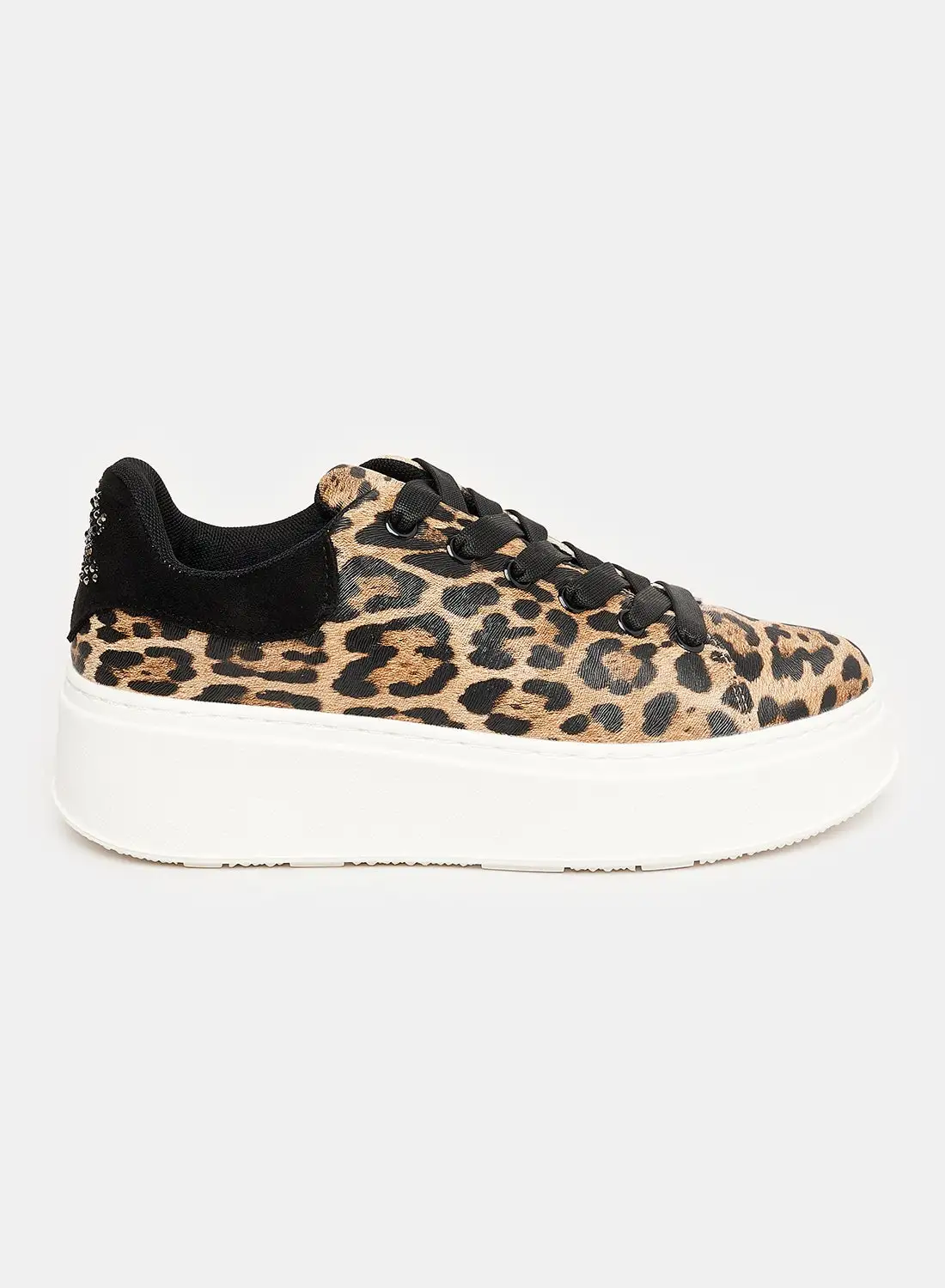 DejaVu Full Wild Animal Patterned Closure Sneakers