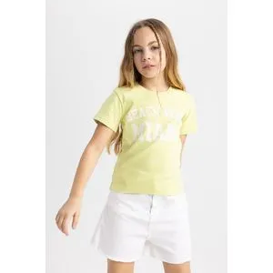 Defacto Girl Slim Fit Knitted Short Sleeve Body