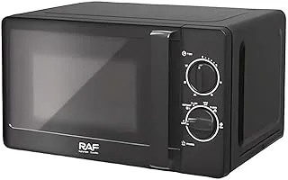 RAF Essential Microwave R.8008, 800 Watt, 20 Liter, 220v, 50Hz, Black