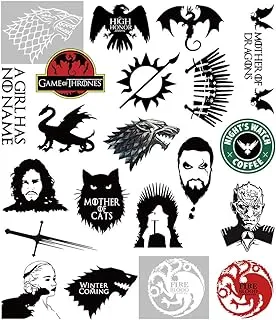 S-001 21pcs Game of Thrones Stickers Winter is Coming Fire and Blood MacBook Decal Vinyl Sticker Mac Air Pro Retina Laptop Skin