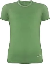 Calvino Cotton Round Neck Short Sleeve Undershirt Slim Fit For Men-Olive-M