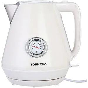 Tornado TKP-2217-TC Electric Plastic Kettle - 1.7 Liter - White