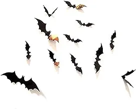 3D Wall stickers Halloween decoration Bat Children Room Decoration set 12pcs