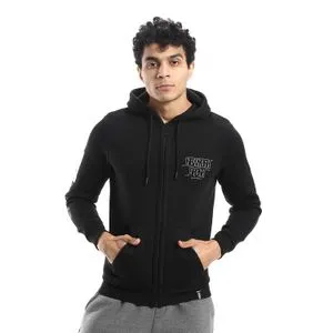 AlNasser Arm Printed Black Fleeced Sweatshirt