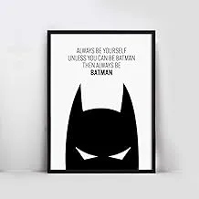 Batman back Frame Wall Art