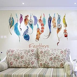 Lucky feathers stickers Design Wall Stickers Wall Decals