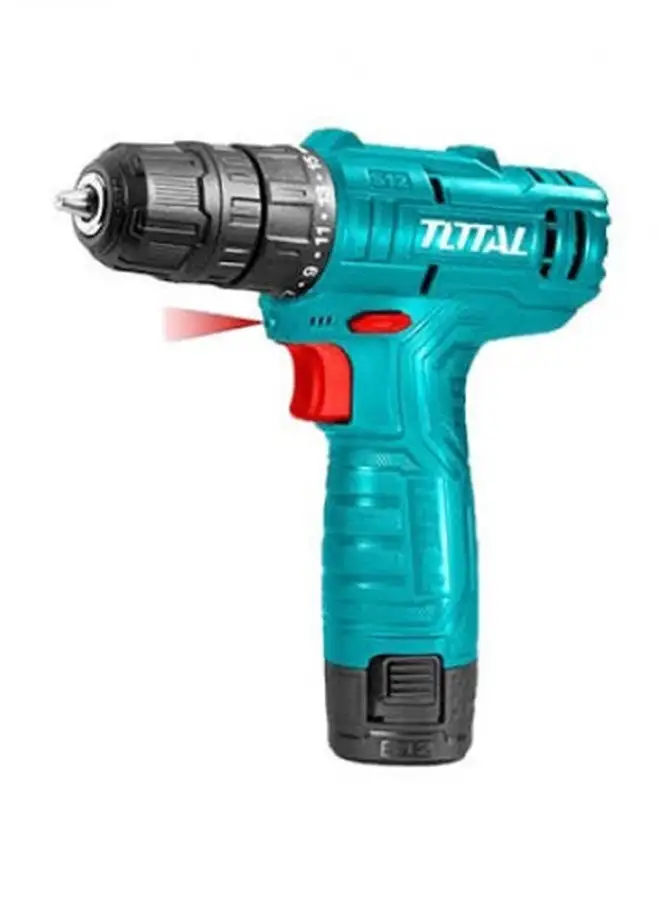 TOTAL Lithium-Ion Cordless Drill 12 Volts Including 1 Batteries And 1 Charger Multicolour