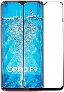 Oppo F9 5D واقي شاشة زجاجي ، أسود