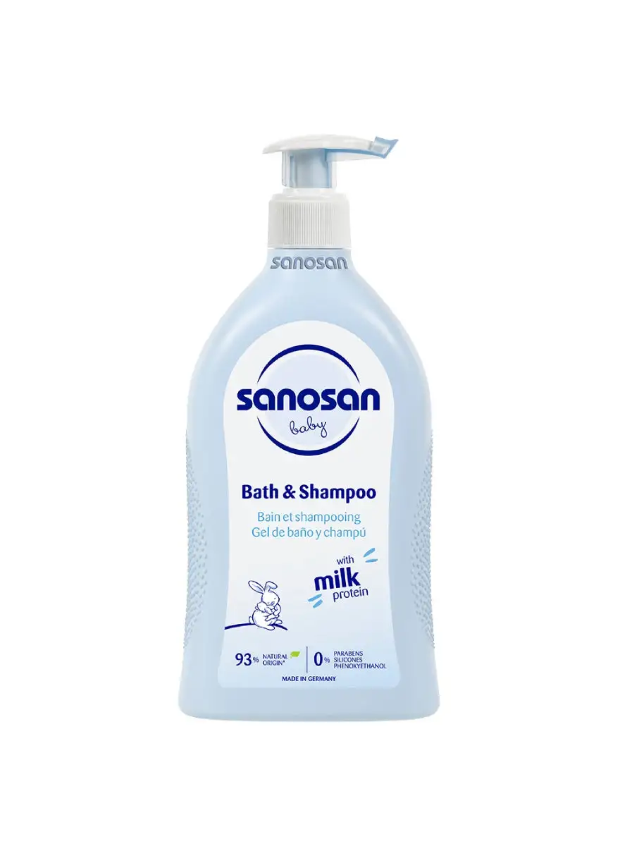 sanosan Baby Bath & Shampoo 500ml