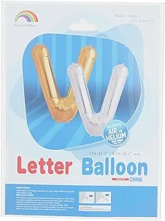 Mcolour Balloon Foil Balloon - Letter V, Silver