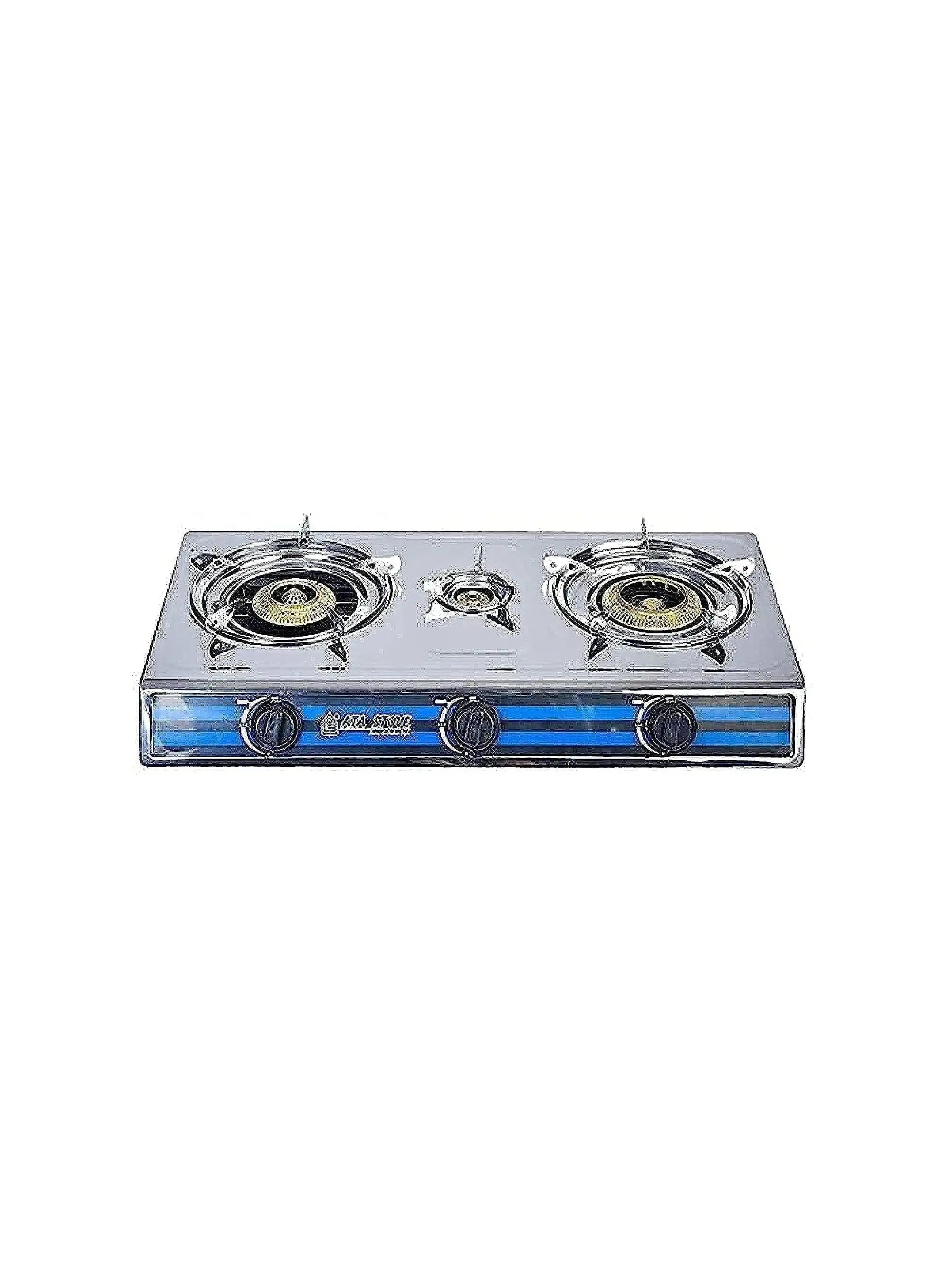 ATA tainless Steel Gas Stove - 3 Flame